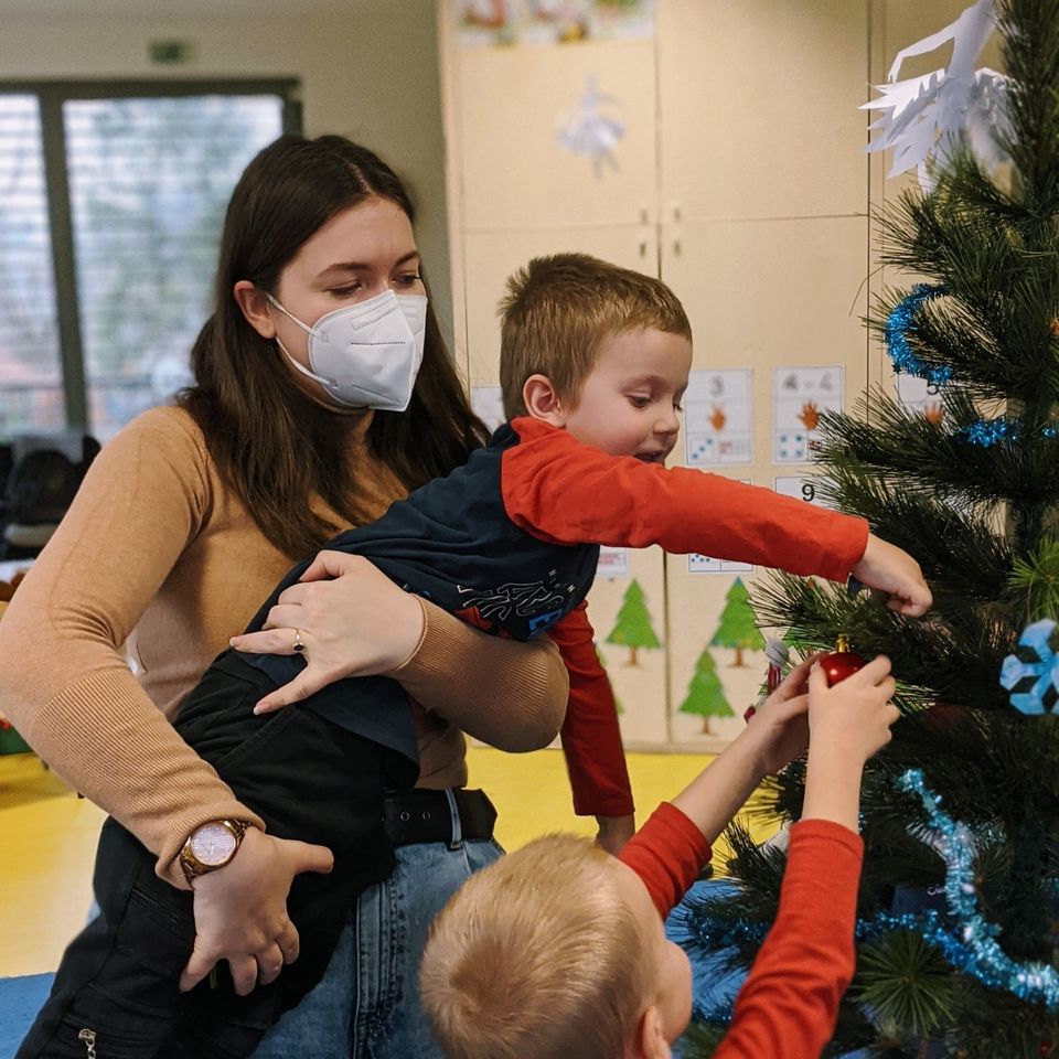 Preparation for Christmas Rehearsal