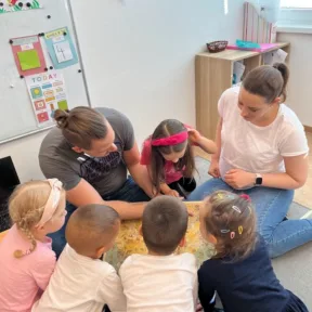 Parents teaching