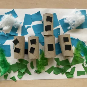 Our cardboard city