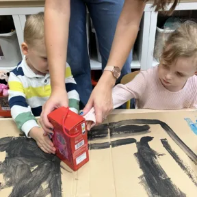 Our cardboard city